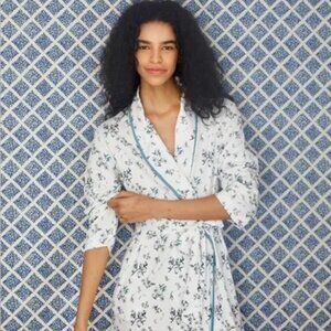 Lake Pajamas Pima Robe in Fleur